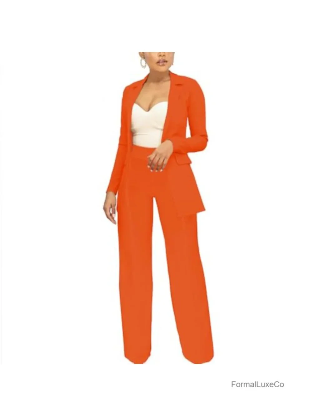 Lightweight Open Front Work Blazer Long Sleeve Lapel Button Suit Jacket